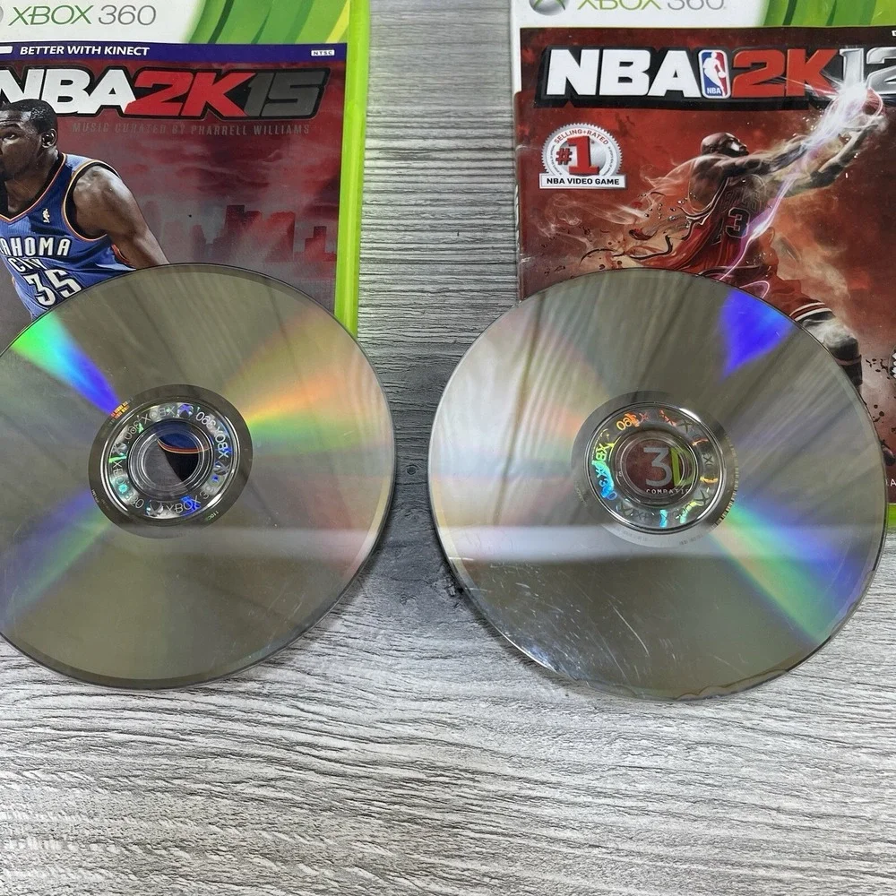 Xbox 360 Games Lot Of 2  NBA2K12 NBA2K15 Sports Games